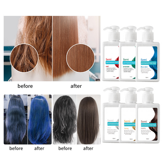Custom Hair Dye Conditioner Semi Permanent Consolidate Extended Color Retention Plant Ingredients Hair-damage Free