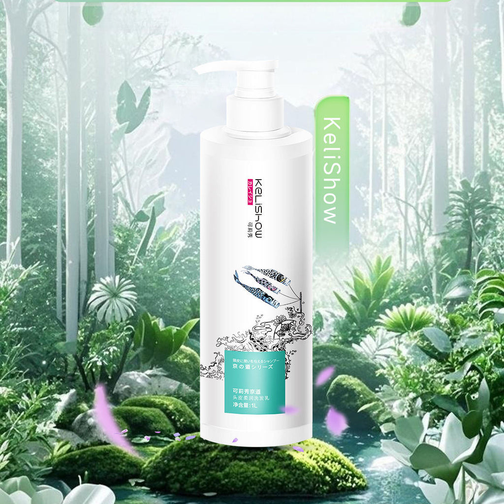 Kelishow Scalp Nourishing Shampoo for Dry Sensitive Flaky Scalp Care Natural Organic Plant Extracts Own Factory Customized