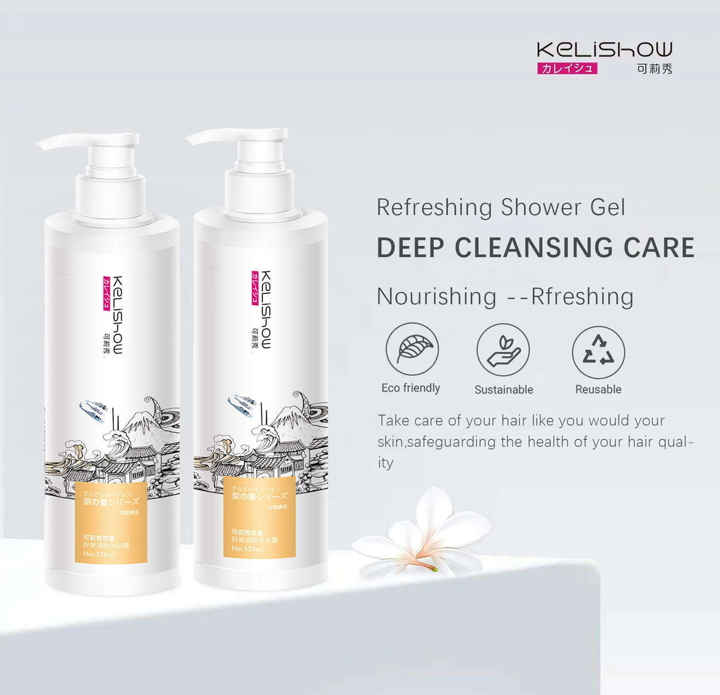 Kelishow Refreshing Shower Gel Body Wash - Long-Lasting Freshness for Daily Hydrating & Gentle Cleansing