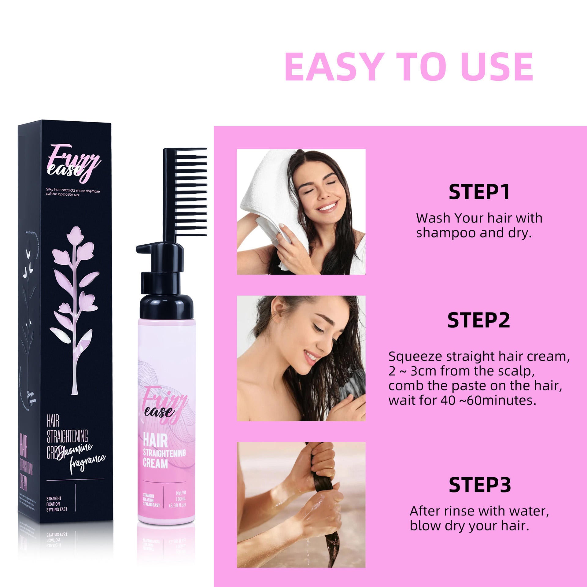 Hair Straightening Cream Permanent Perman Soften Hair Cream Does Not Damage Hair Fabric Softener Lasting Styling