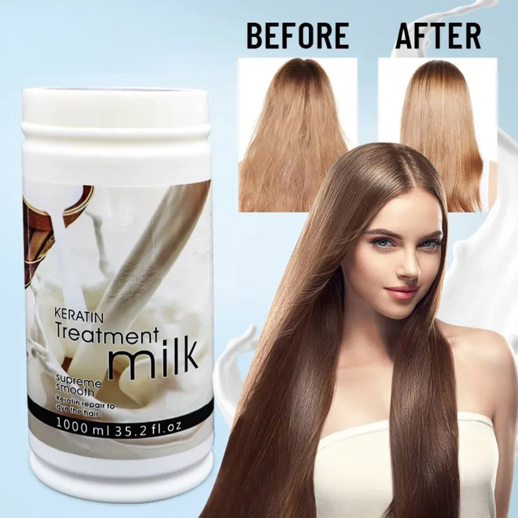 1000ml Coconut Mask Milk Mask Keratin Treatment Smooth&Clump-Free Nourishing Hair-Repairing
