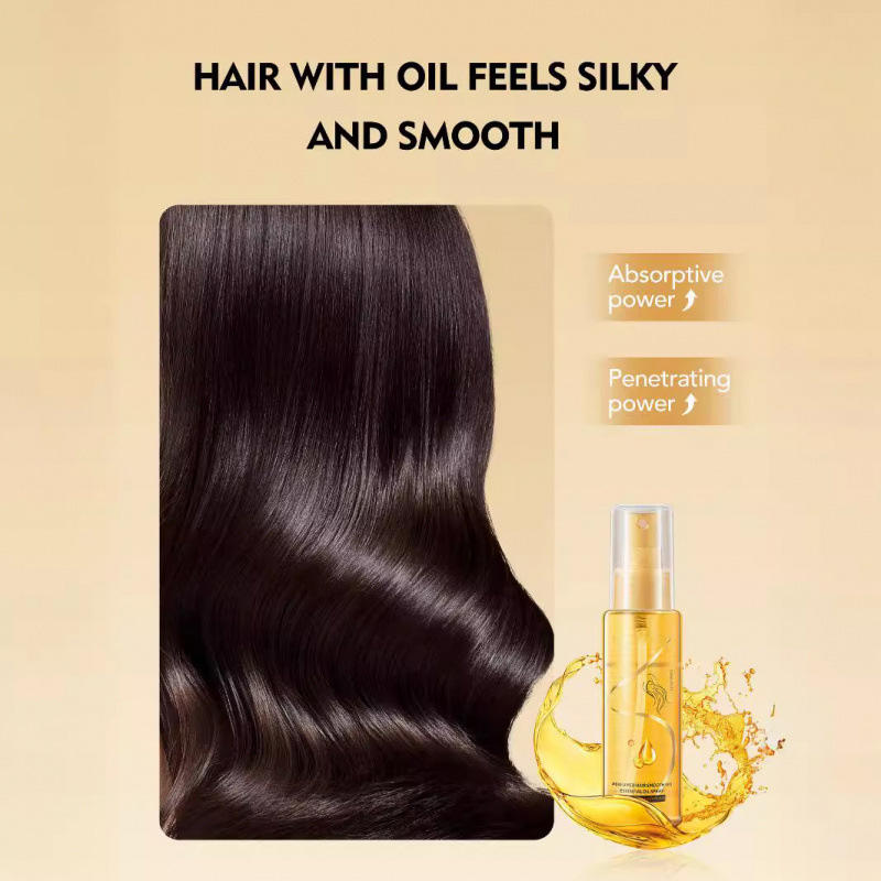 Perfumed Hair Smoothing Essentfat Oil Spray Smooth Frizzy Hair Lasting Fragrance