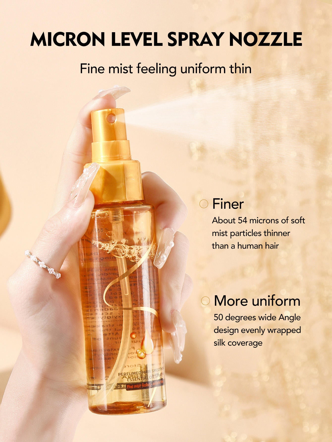 Perfumed Hair Smoothing Essentfat Oil Spray Smooth Frizzy Hair Lasting Fragrance