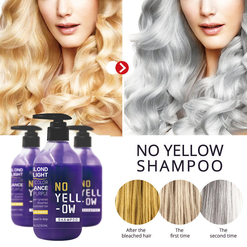 Purple Anti-yellow Shampoo After Dyeing Fix Color Remove No Yellow Orange Shampoo for Professional Barber Shop