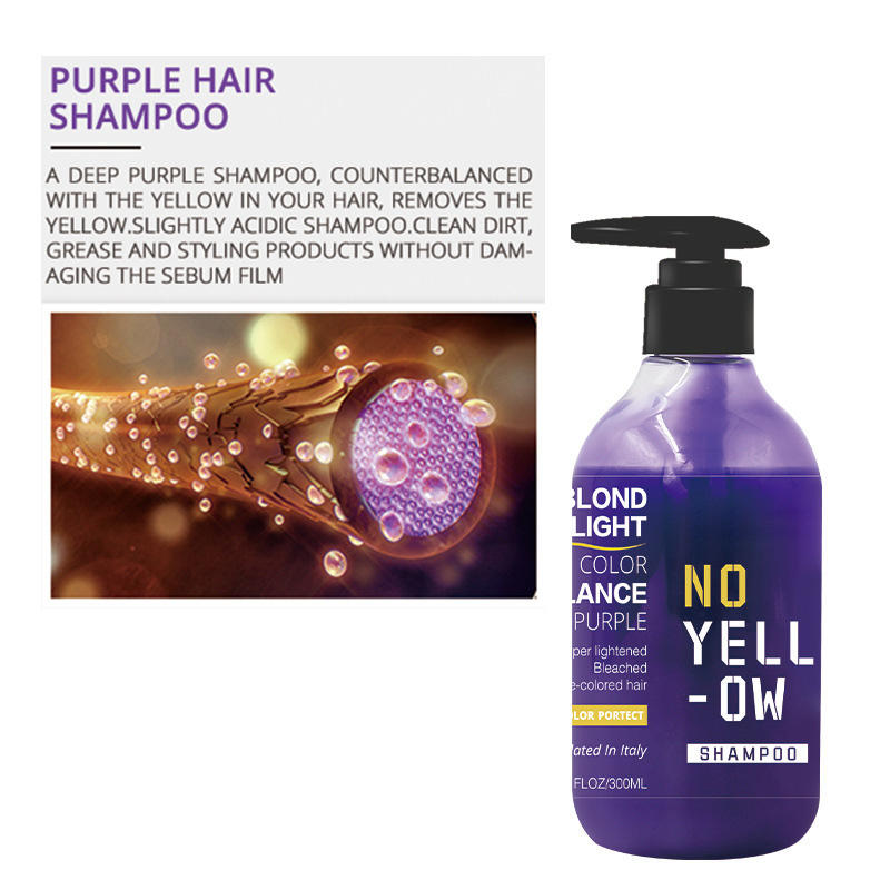 Purple Anti-yellow Shampoo After Dyeing Fix Color Remove No Yellow Orange Shampoo for Professional Barber Shop