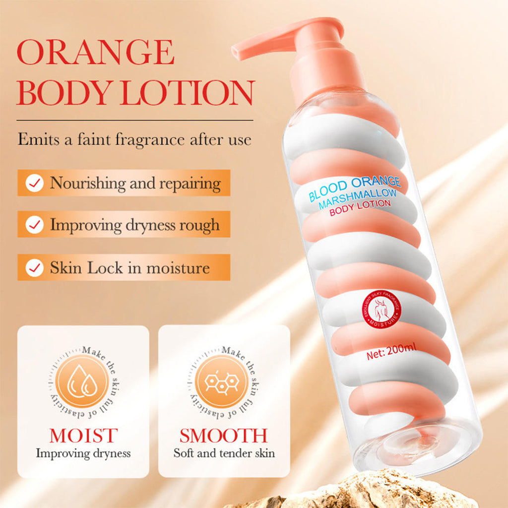 Marshmallow Body Lotion Organic Vanilla Collagen Nicotinamide Whitening Moisturizing Hydrating Smooth