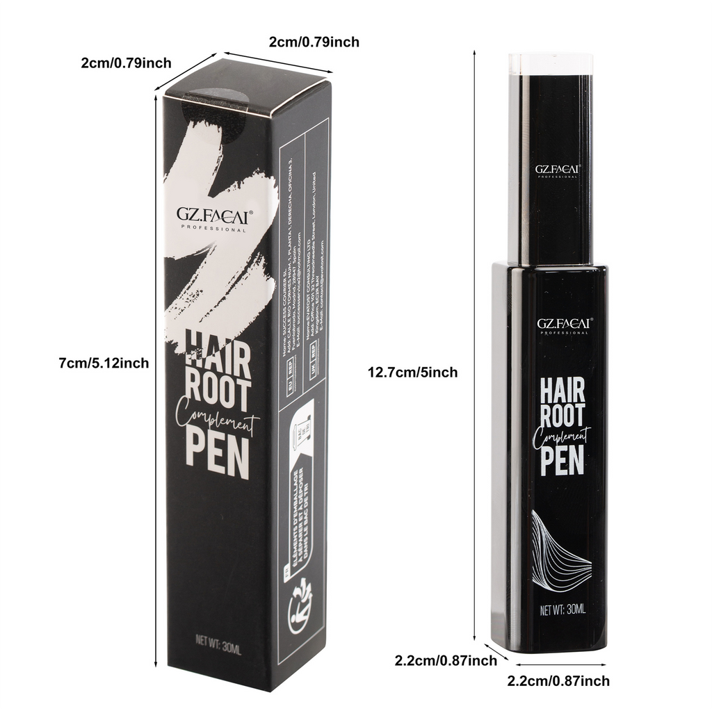 Natural Coloring Hair Color Root Touch-up Pen Instant Gray Coverage Long-Lasting & Natural-Looking Hair Dye Pen