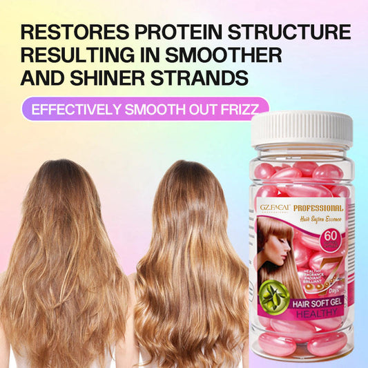 Make Your Own Brand Private Label Deep Smoothing Repairing Herbal Olive Oil Hair Care Capsule Serum