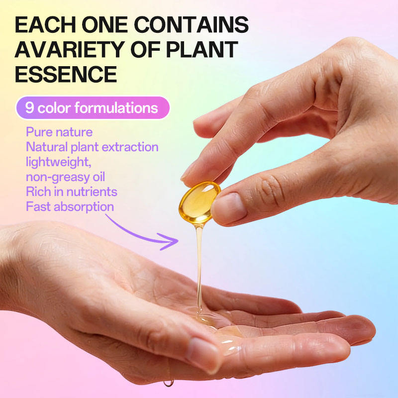 Make Your Own Brand Private Label Deep Smoothing Repairing Herbal Olive Oil Hair Care Capsule Serum