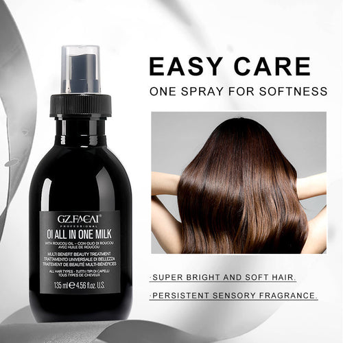 135ml Hair Care Spray Custom Logo 100% Pure Milk Lavender Essential Oil Nourishing Repairing Hair Spray Mist