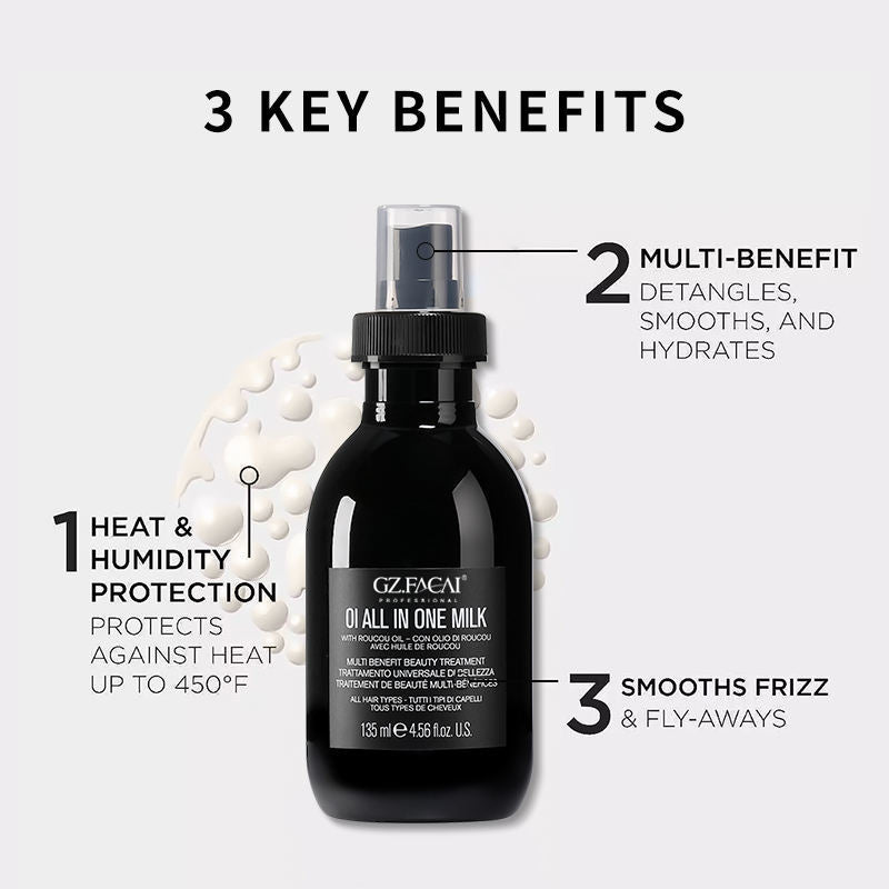 135ml Hair Care Spray Custom Logo 100% Pure Milk Lavender Essential Oil Nourishing Repairing Hair Spray Mist