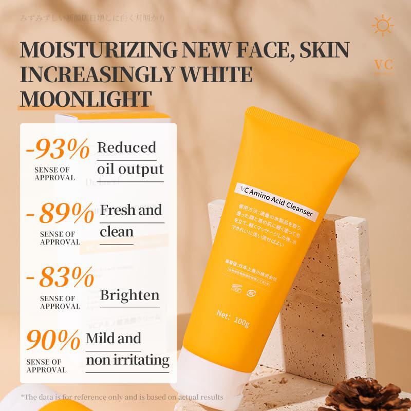 VC Amino Acid Facial Cleanser Clean Dirt and Makeup Residue Gentle Non-irritating Face Wash