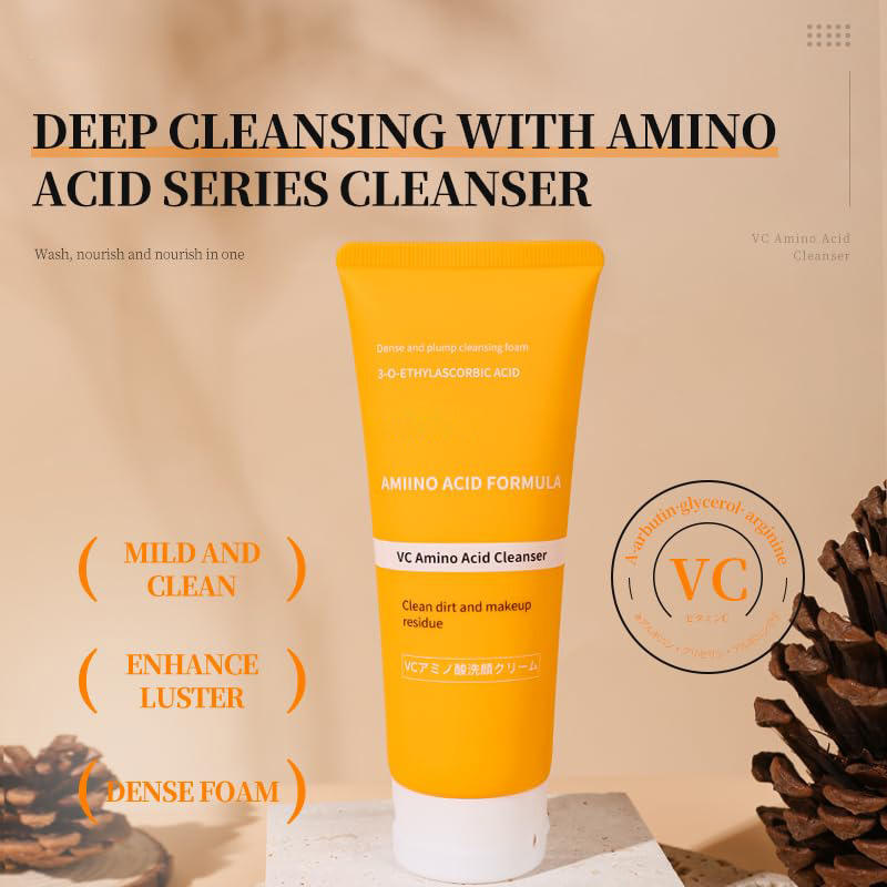 VC Amino Acid Facial Cleanser Clean Dirt and Makeup Residue Gentle Non-irritating Face Wash
